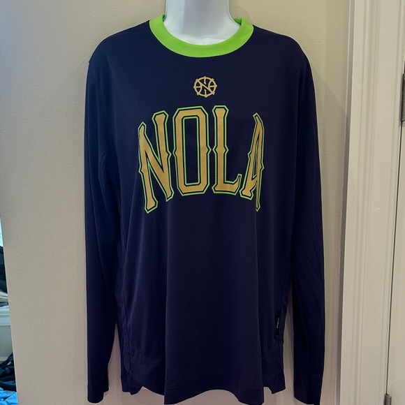 Nike Other - NOLA Pelicans Long Sleeve Shirt with Neon Accents- size small